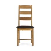 Salisbury Slatted Chair PU Seat