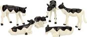 Kid's Globe 1:32 6 Pack Black &amp; White Calves