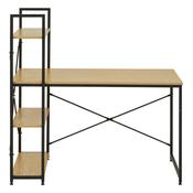 Laxton Light Oak Effect Desk with Shelves image