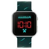 Minecraft Black Printed Strap LED Watch image
