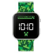 Minecraft Green Printed Strap LED Watch
