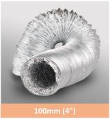 1m 100mm Aluminium Flexi Hose