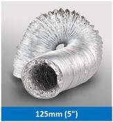 1.5m 125mm Aluminium Flexi Hose image