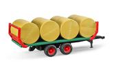 Bruder Bale Trailer With 8 Round Bales