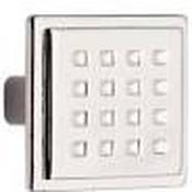 Phoenix Dimple Square Knob Chrome