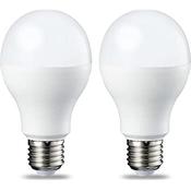Philips 60W Twin Pack ES Led A60 Warm White Non Dimmable
