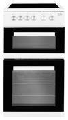Beko Freestanding Double Oven 50cm White
