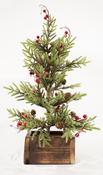 Red Berry Christmas Pine Tree (50cm) image