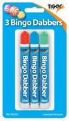 3 Bingo Dabbers Assorted Colours
