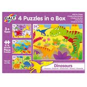 Galt 4 Dinosaur Puzzles In A Box image