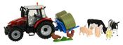 Britains 43205 Massey Ferguson 5612 Tractor &amp; Bale Lifter Play Set