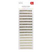 10mm Self Adhesive Gold Gems 120Pk