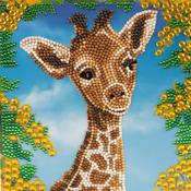 Crystal Art Card 18X18 Baby Giraffe image