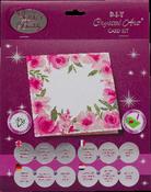 Floral Crystal Art Card 18X18