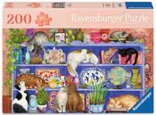 Ravensburger Cats On The Shelf 200 Piece Jigsaw Puzzle image