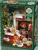 Cobble Hill Christmas Kitten 1000 Piece Jigsaw Puzzle