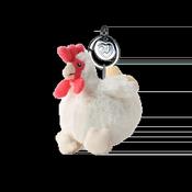 Warmies Cream Hen Keyring