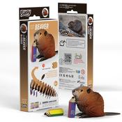Eugy Beaver 3D Model Craft Kit image