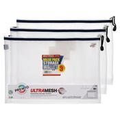 B4+ Premto 3Pk Ultramesh Expanding Wallets - Clear Pearl