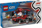LEGO 60443 City F1 Pit Stop &amp; Pit Crew with Ferrari Car image