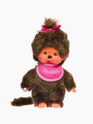 Monchichi Girl Pink Bib