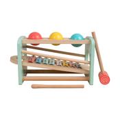 Owl &amp; Fox Wooden Xylophone Activity Bench
