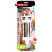 Stainless Steel Icing Set w/4 Nozzles  STEELEX