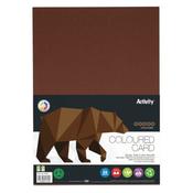 A4  Card Chocolate 160gsm 50pk