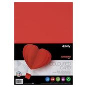 A4 Card Red 160gsm 50pk