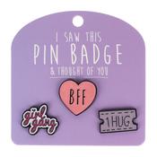 Pin Badge BFF &amp; Girl Gang