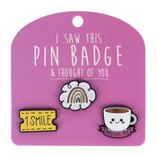 Pin Badge Rainbow &amp; 1 Smile