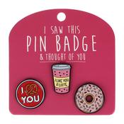 Pin Badge I Like You A Latte