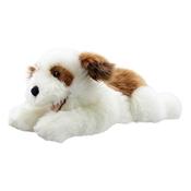 Playful Puppy Brown &amp; White Puppy Puppet