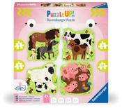 Ravensburger Puzzle Up Farm Animals 4 In A Box Jigsaw Puzzle image