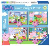 Ravensburger Peppa Pig Fun Day Out 4 in a Box Jigsaw Puzzles image