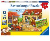 Ravensburger Working on The Farm 2 x 12 Piece Jigsaw Puzzle image