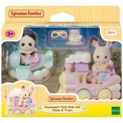 Sylvanian Families Amusement Park Plane &amp; Train Ride