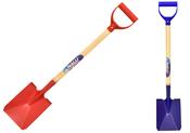 31"/78cm Metal Spade - Wood Shaft &amp; Plastic Handle