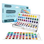 Elements Watercolour 50 Half Pan Set image
