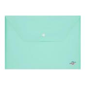 Premto Pastel A4 Button Wallet Mint Magic
