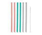 6 Typhoon Silicone Straight Straws