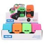 Milan Eraser &amp; Double Sharpener Bright Colours
