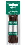 75cm Brown Shoe Laces 2pk