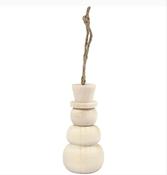 7cm Wooden Snowman