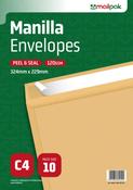 C4 10pk Manilla Peel &amp; Seal