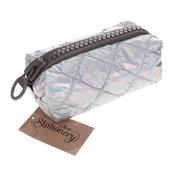 Pencil Case Puffy Metallic Silver image