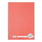 Premto 160pg A4 Spiral Ketchup Red