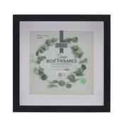 16x16cm Deep Box Photo Frame Black image