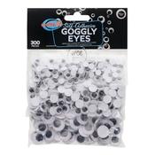 Goggly Eyes 300Pk Black/White