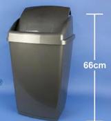 50lt Swing Bin Silver image